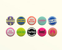 Girls' generation(SNSD) official japan tour 3(love & peace) goods_Badge (all 10 species random)