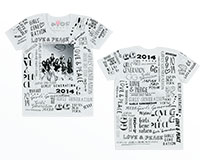 Girls' generation(SNSD) official japan tour 3(love & peace) goods_t-shirt(white) (S_M_L)